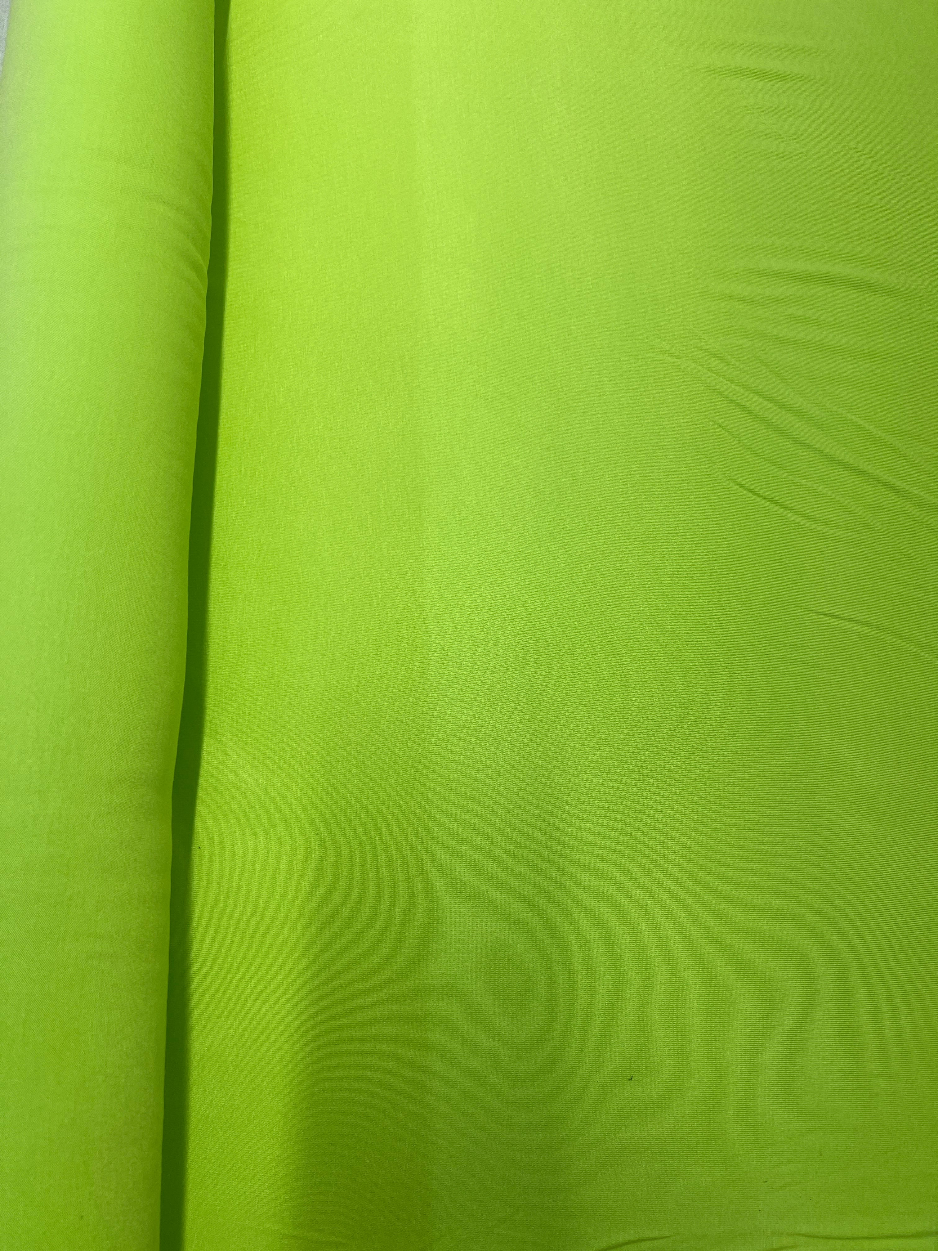 Lime Green Viscose Fabric – Soft Draping Dress material, 150cm Wide