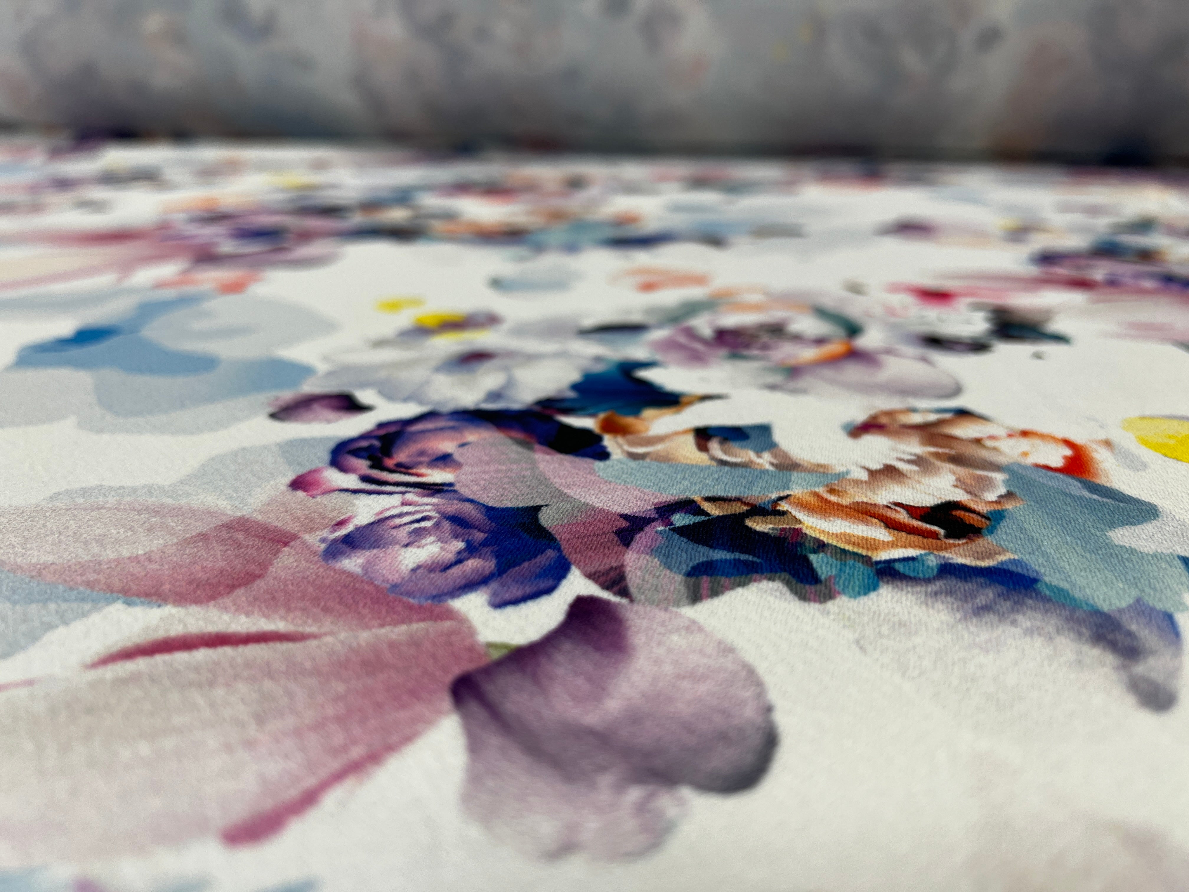 Multicolour Floral Stretch Knit Liverpool Fabric Floral Print