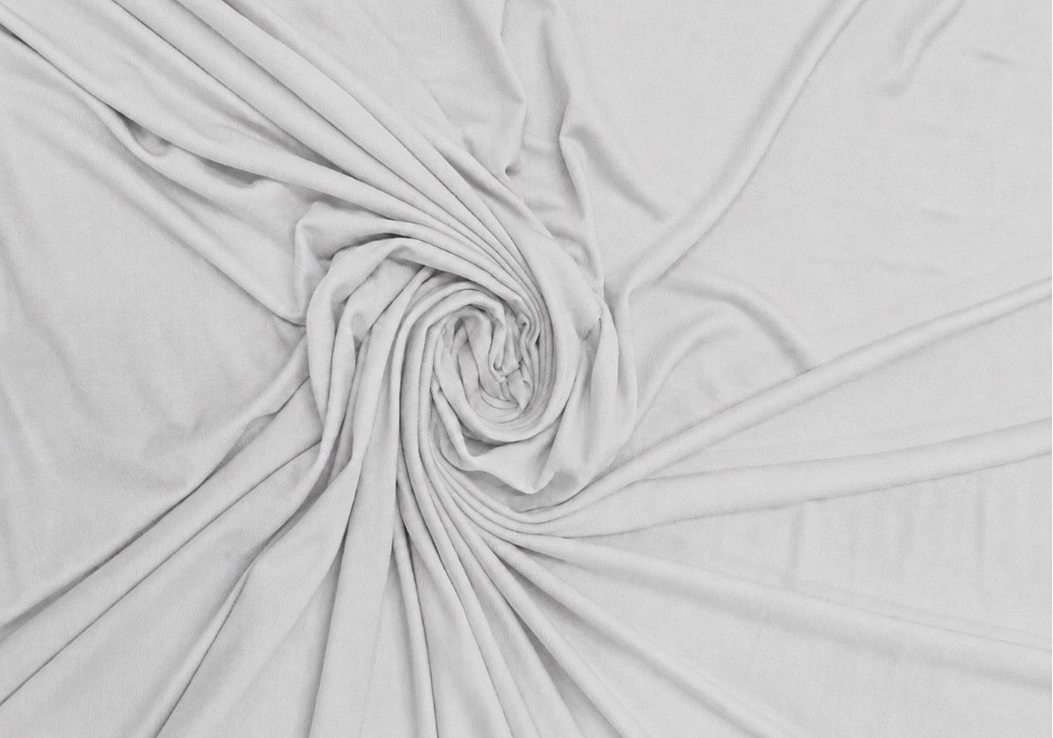 Soft White Viscose Fabric – Premium Draping Material | 149 cm Wide