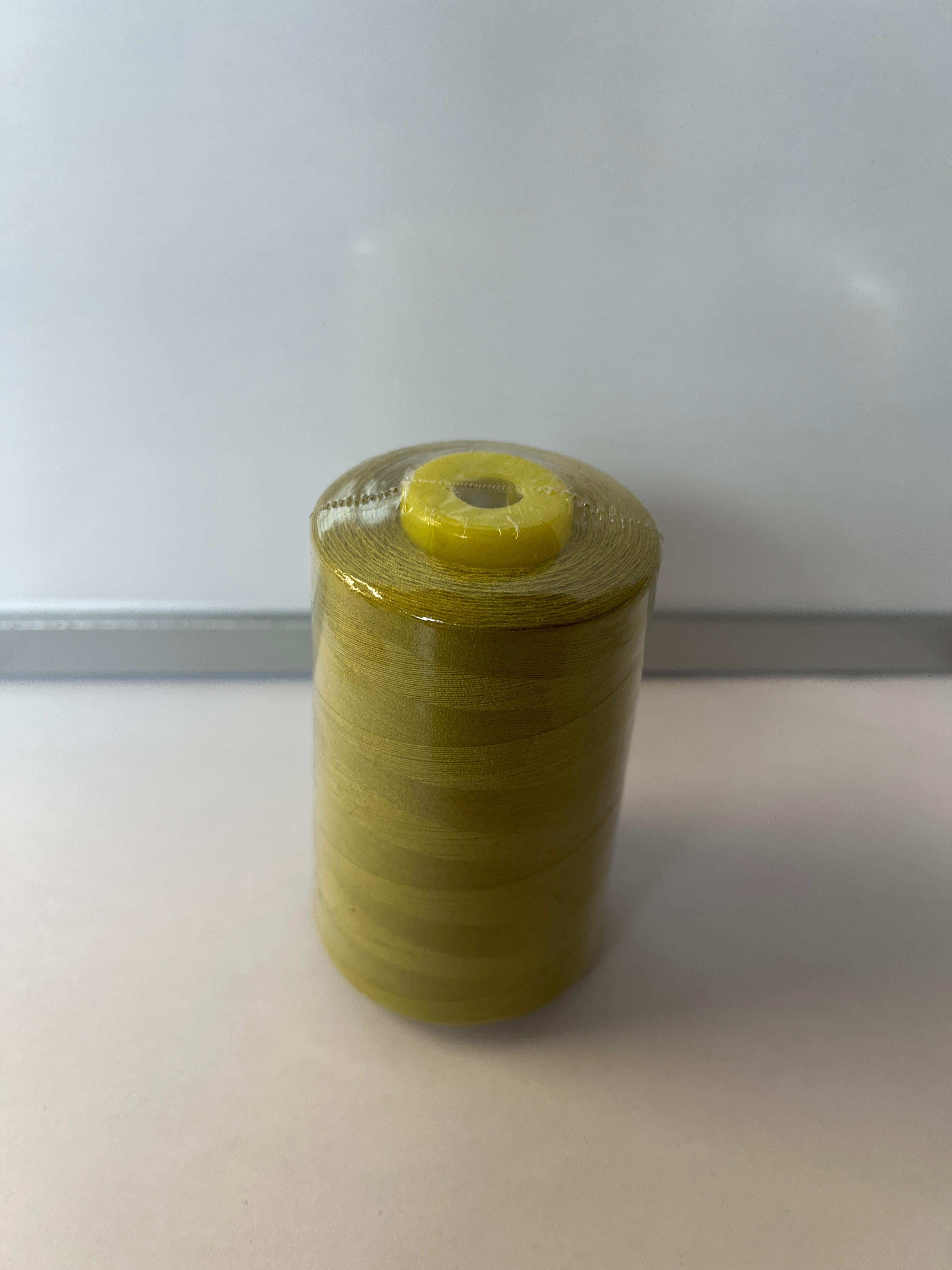Dew Yellow Spun Polyester Sewing Thread Cone-5000 Yds