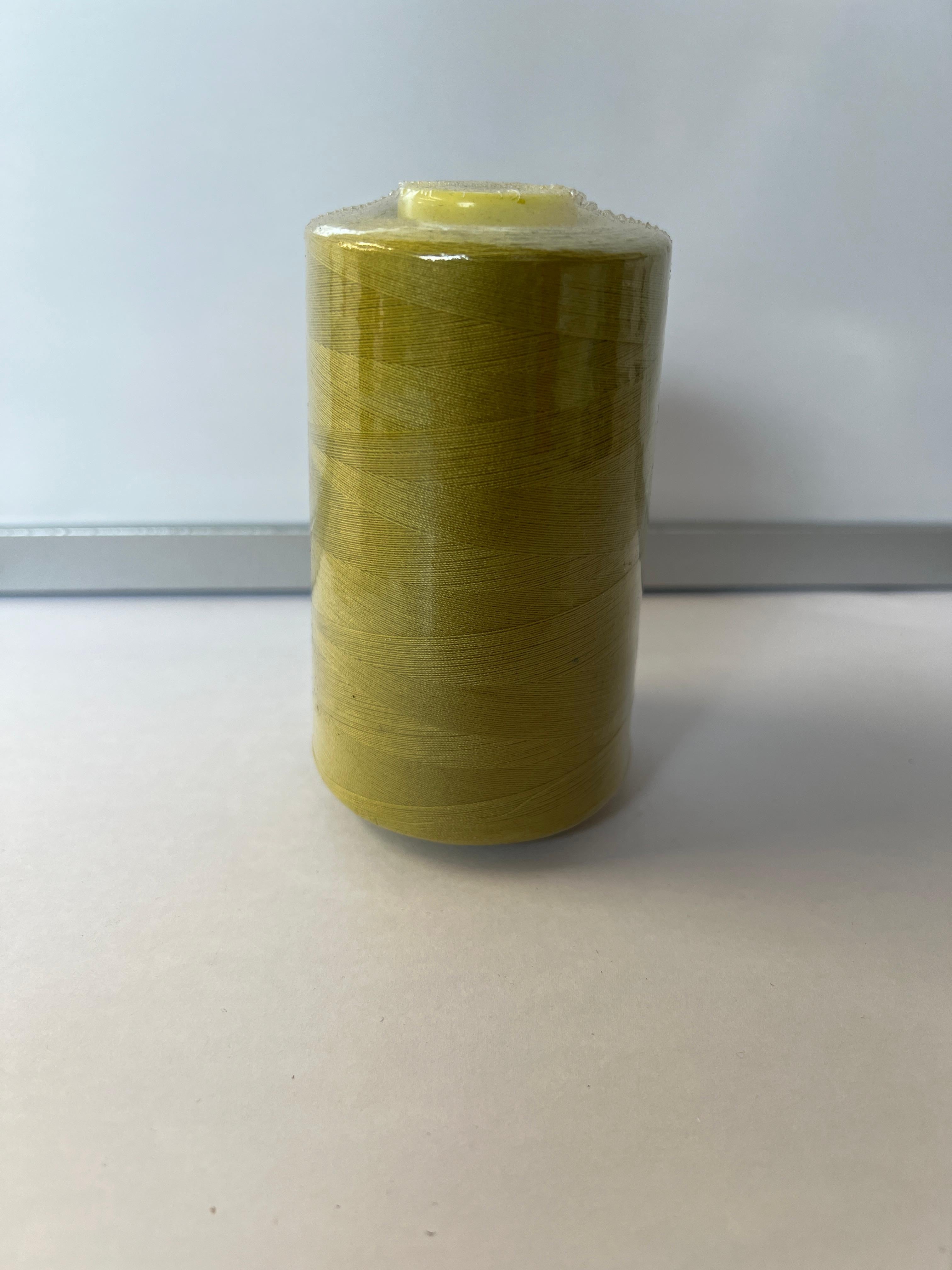 Dew Yellow Spun Polyester Sewing Thread Cone-5000 Yds