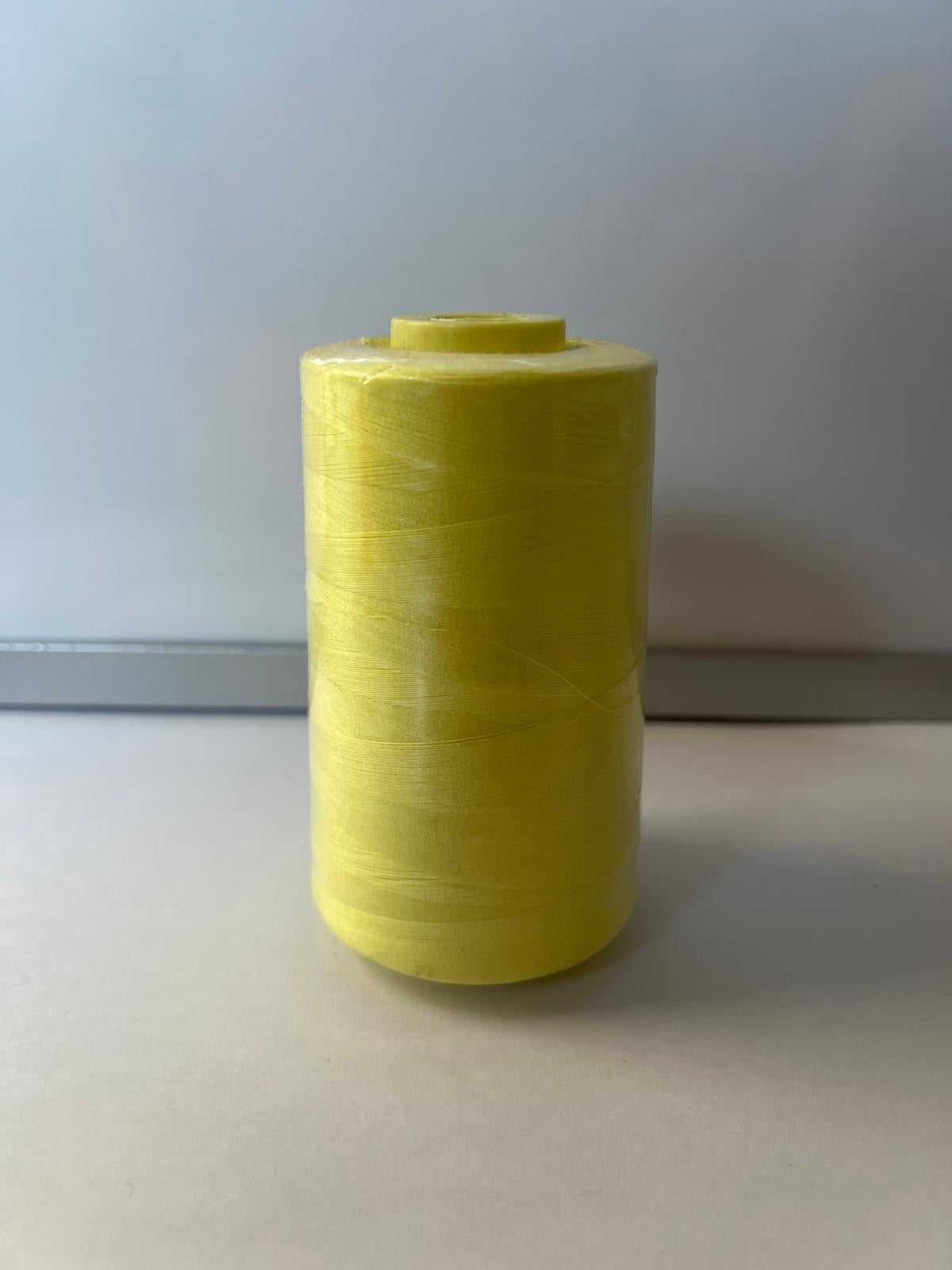 Yellow Spun Polyester Sewing Thread Cone-5000 Yds