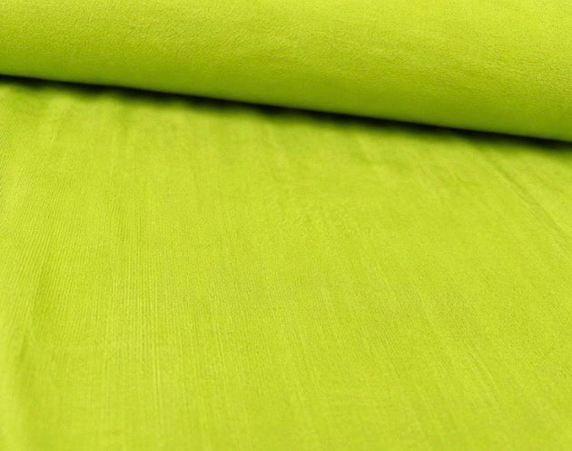 Lime Green Viscose Fabric – Soft Draping Dress material, 150cm Wide