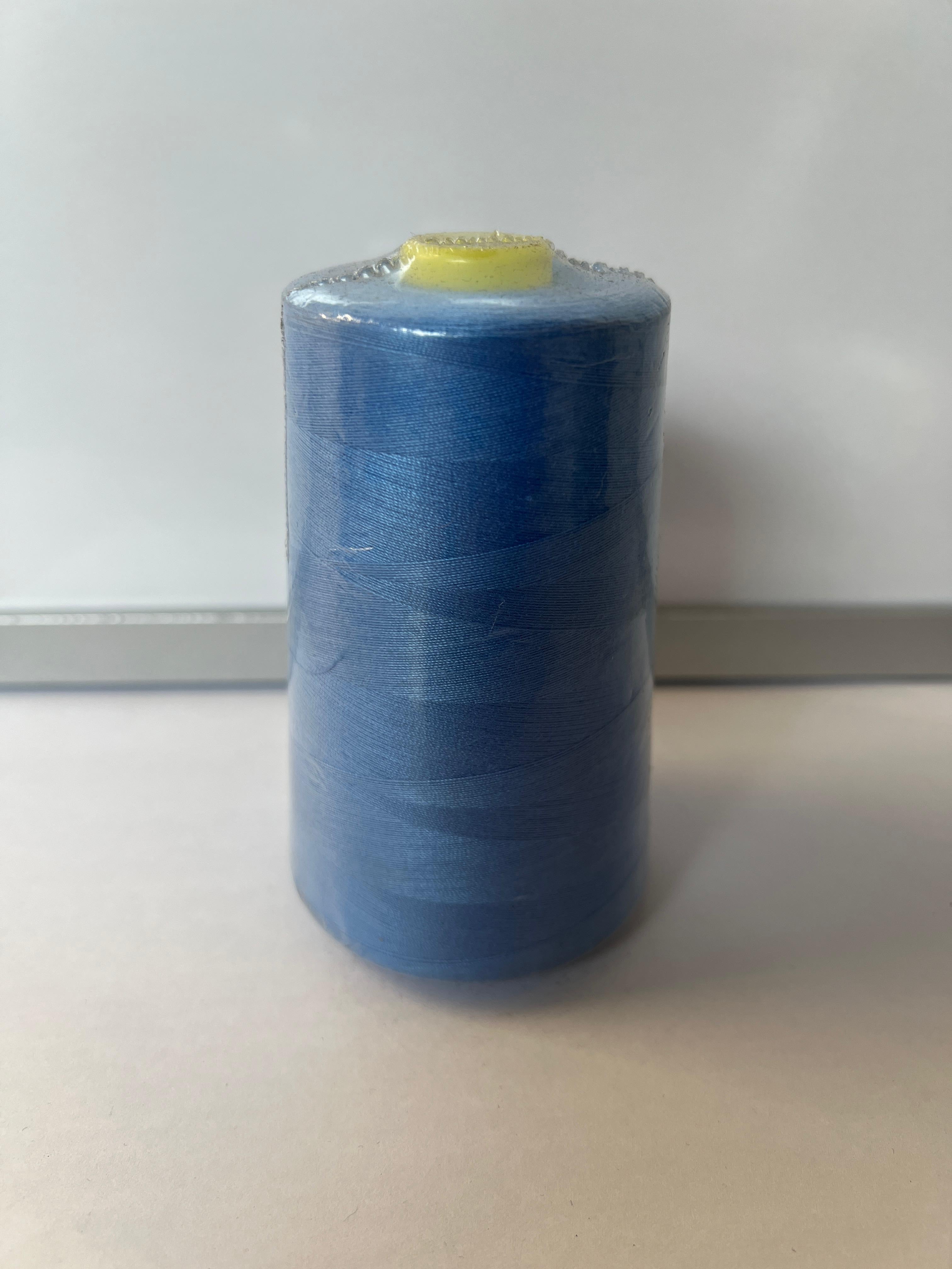 Blue Spun Polyester Sewing Thread Cone-5000 Yds