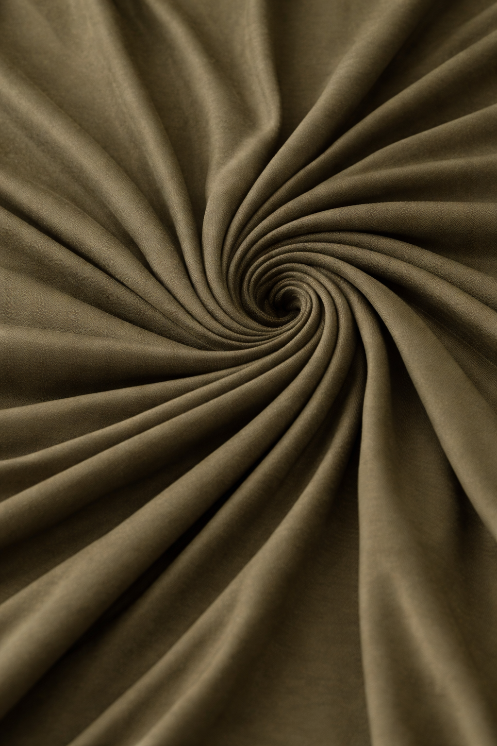 Olive Green Stretch Viscose Fabric – Solid Khaki Viscose Material for Dresses, Activewear & Apparel - 140cm Wide