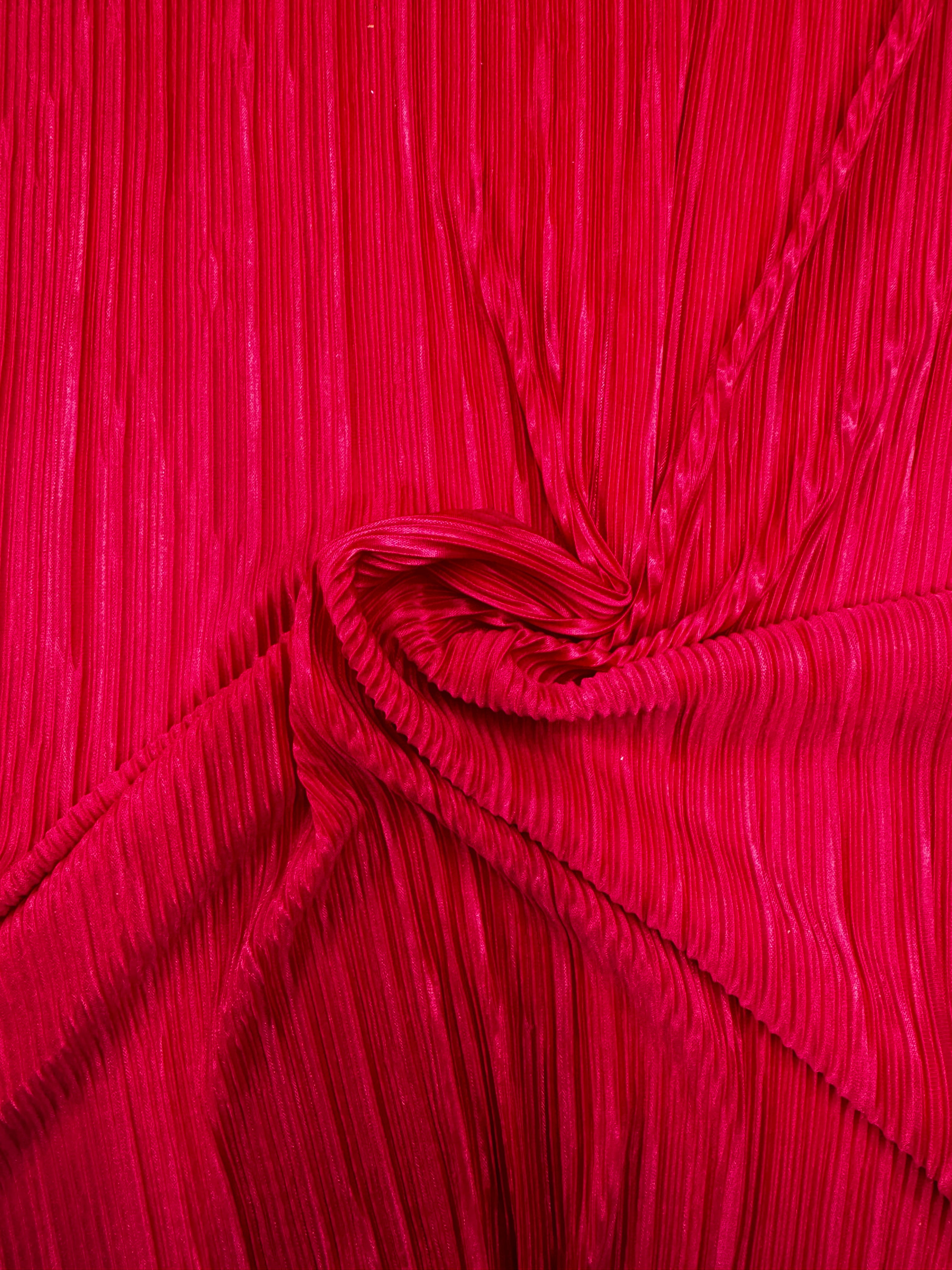 Hot Pink Plissé Pleated Fabric – Prisecco Textured Stretch Fabric, 58 Inch Wide Dress & Occasion Fabric
