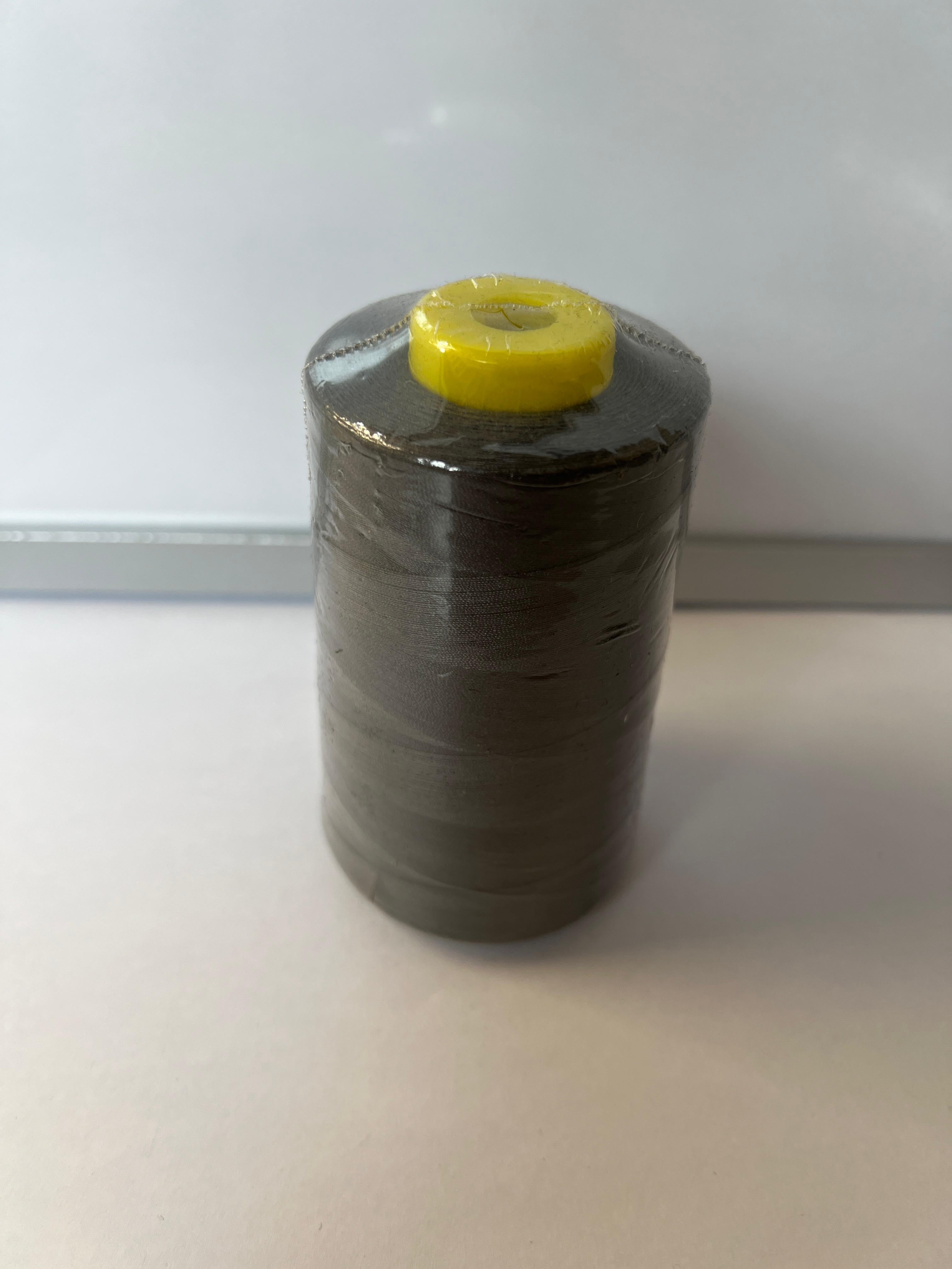 Grey Spun Polyester Sewing Thread Cone-5000 Yds