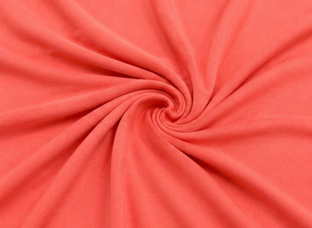 Coral Viscose Fabric – Soft Draping Dress Material, 155cm Wide