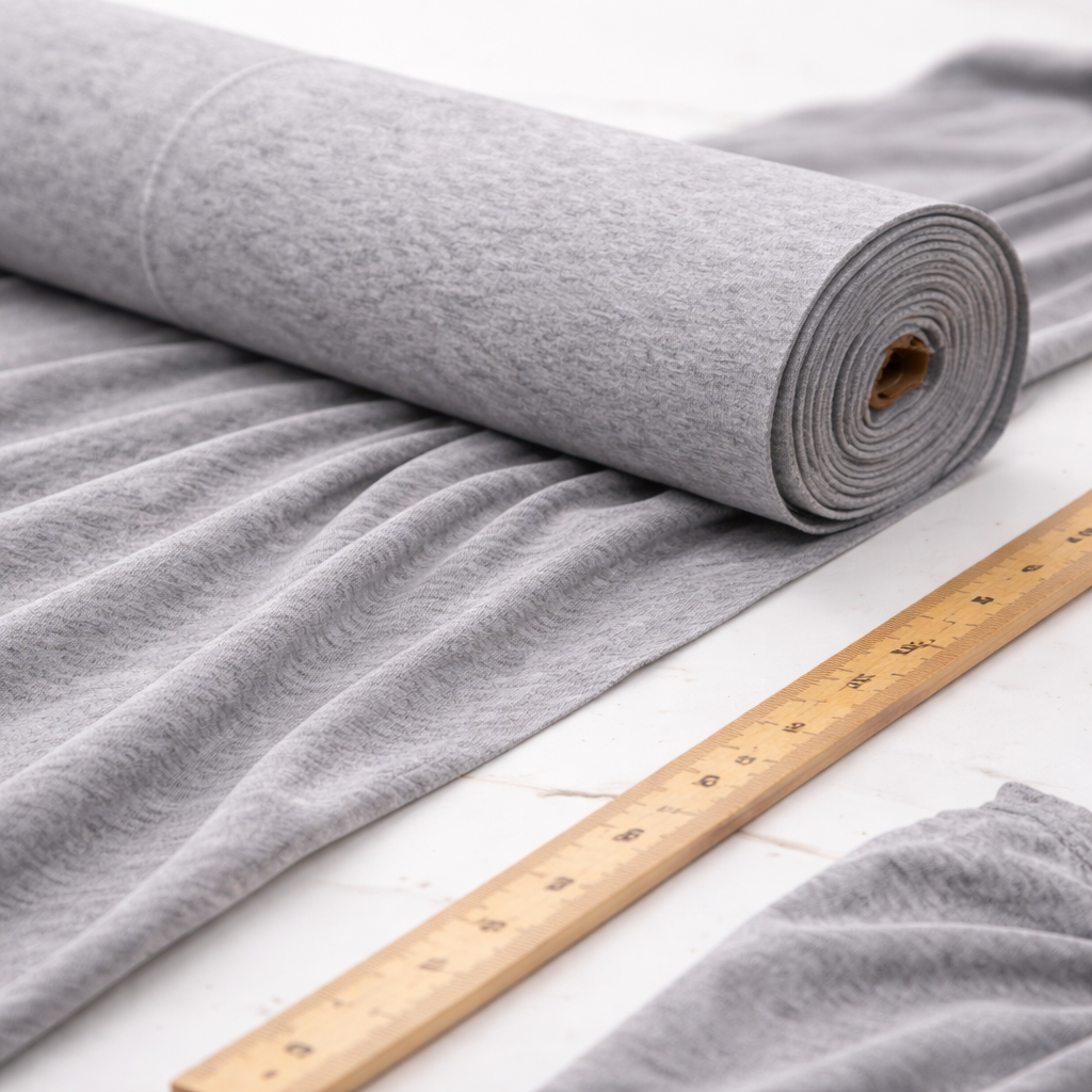 Premium Grey Marl Viscose Elastane Fabric – 150cm Wide Super Soft Stretch Jersey (1m, 3m & 5m Lengths)