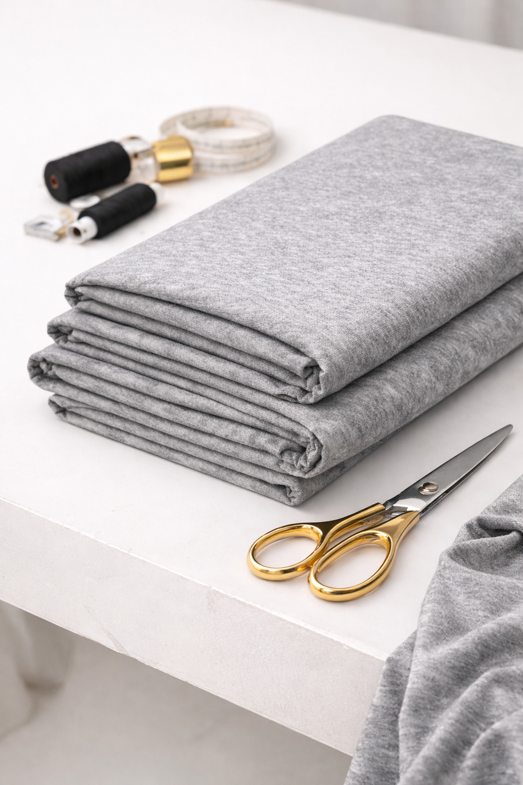 Premium Grey Marl Viscose Elastane Fabric – 150cm Wide Super Soft Stretch Jersey (1m, 3m & 5m Lengths)