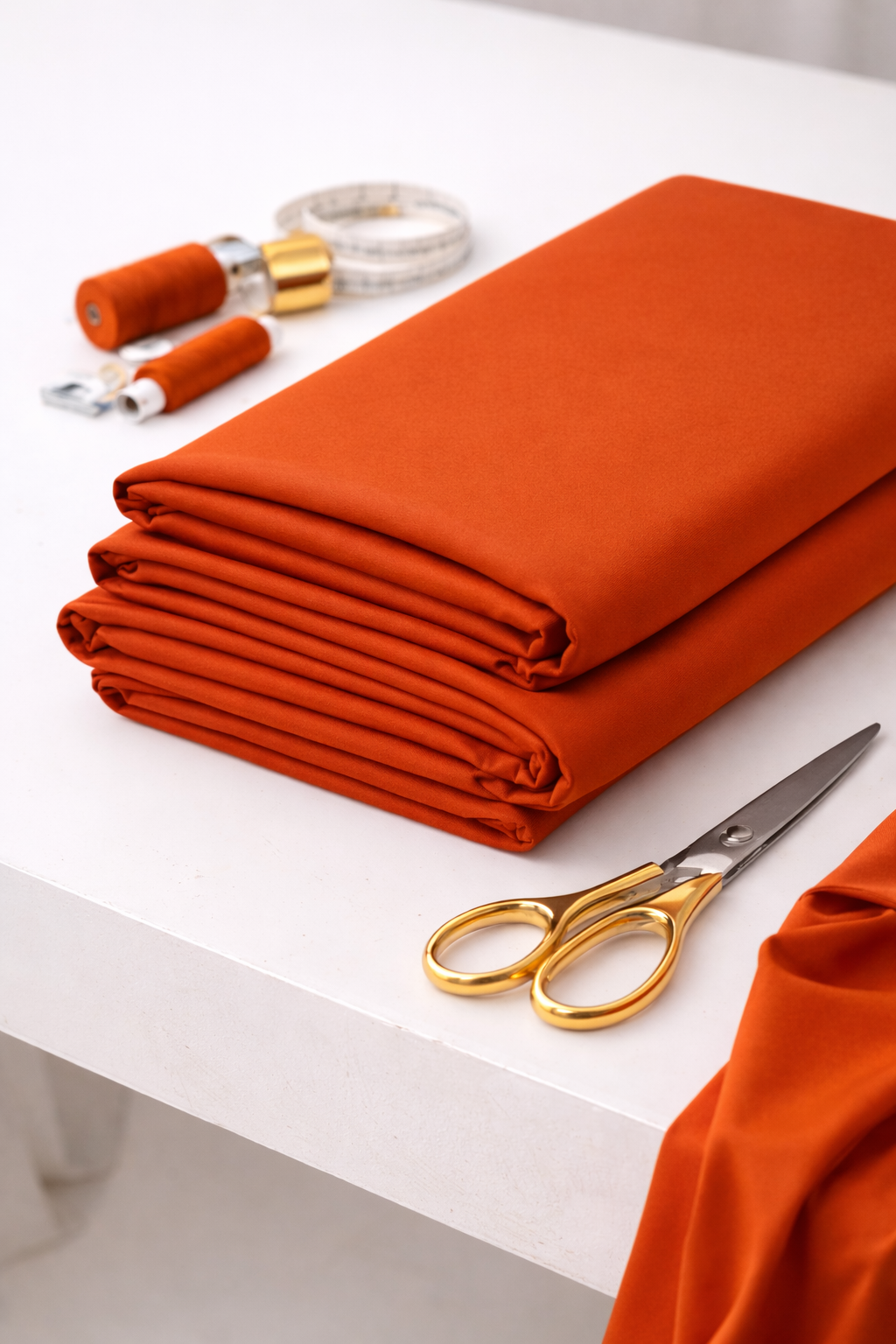 Burnt Orange Viscose Elastane Fabric – 150cm Wide Super Soft Stretch Jersey (1m, 3m & 5m Lengths)