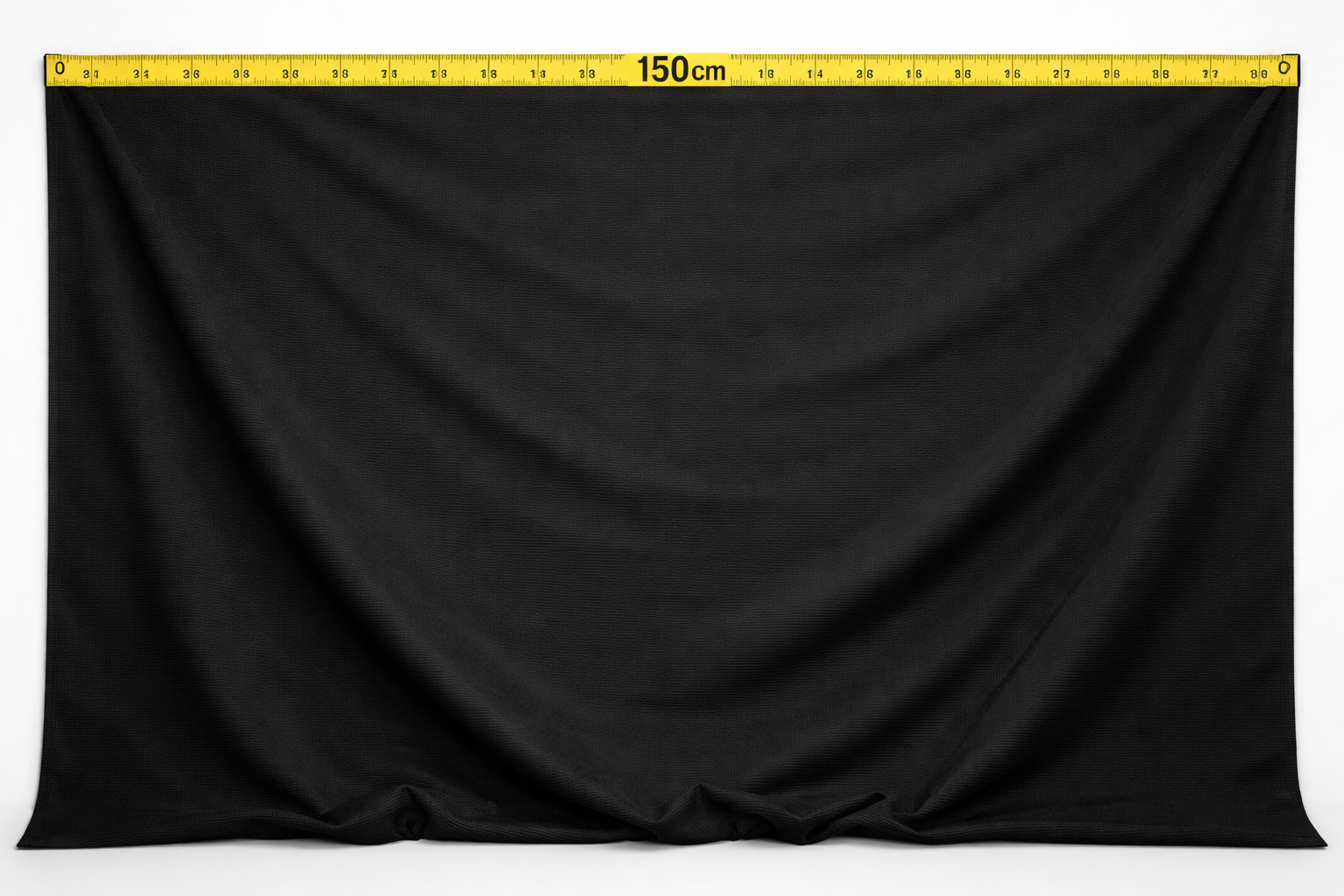 Black Bengaline Stretch Fabric – Heavyweight Structured Dress Fabric, 240gsm 150cm Wide Viscose Nylon Blend