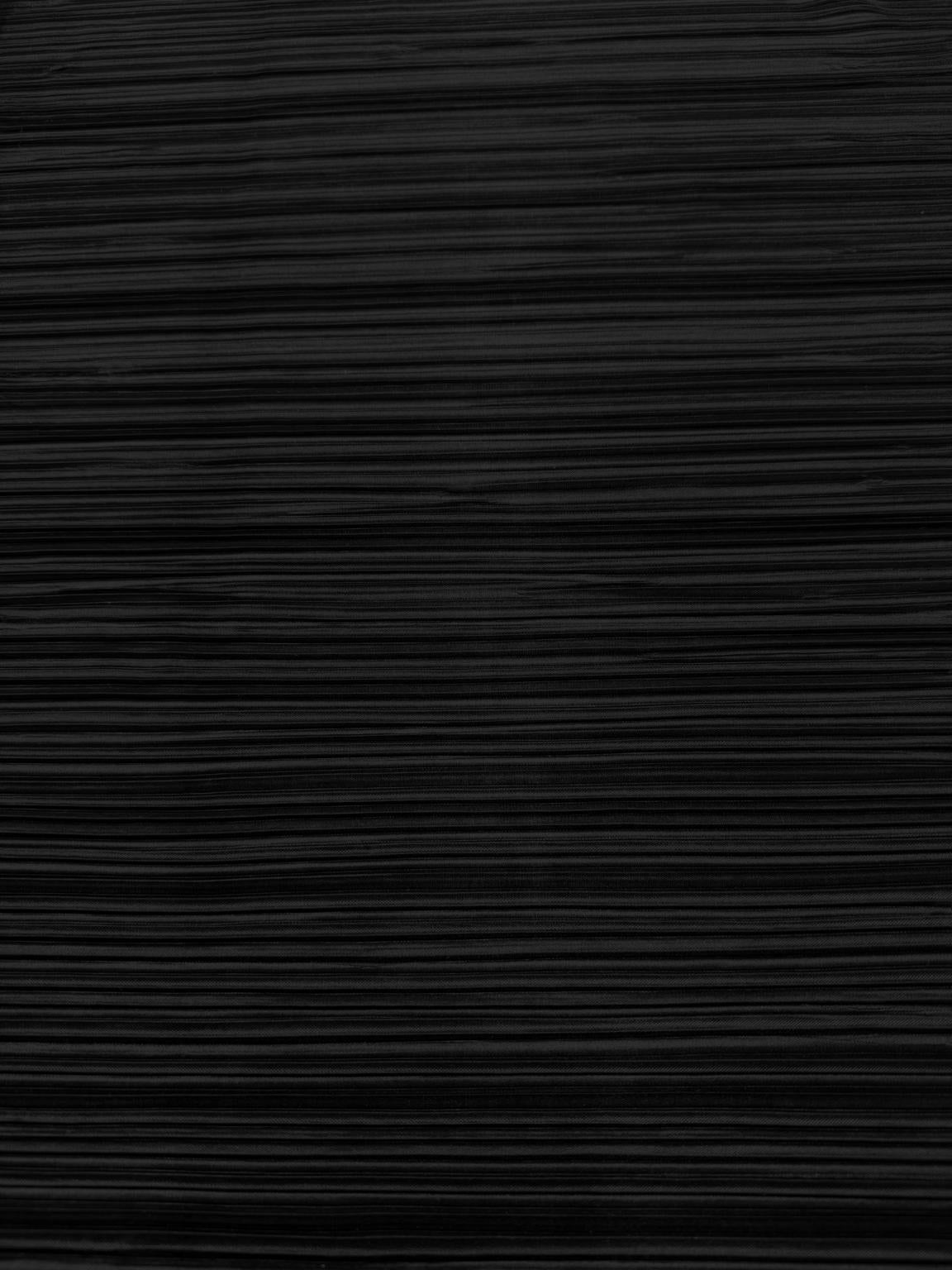 Black Plissé Fabric – Lightweight Pleated Polyester Fabric, 145cm Wide