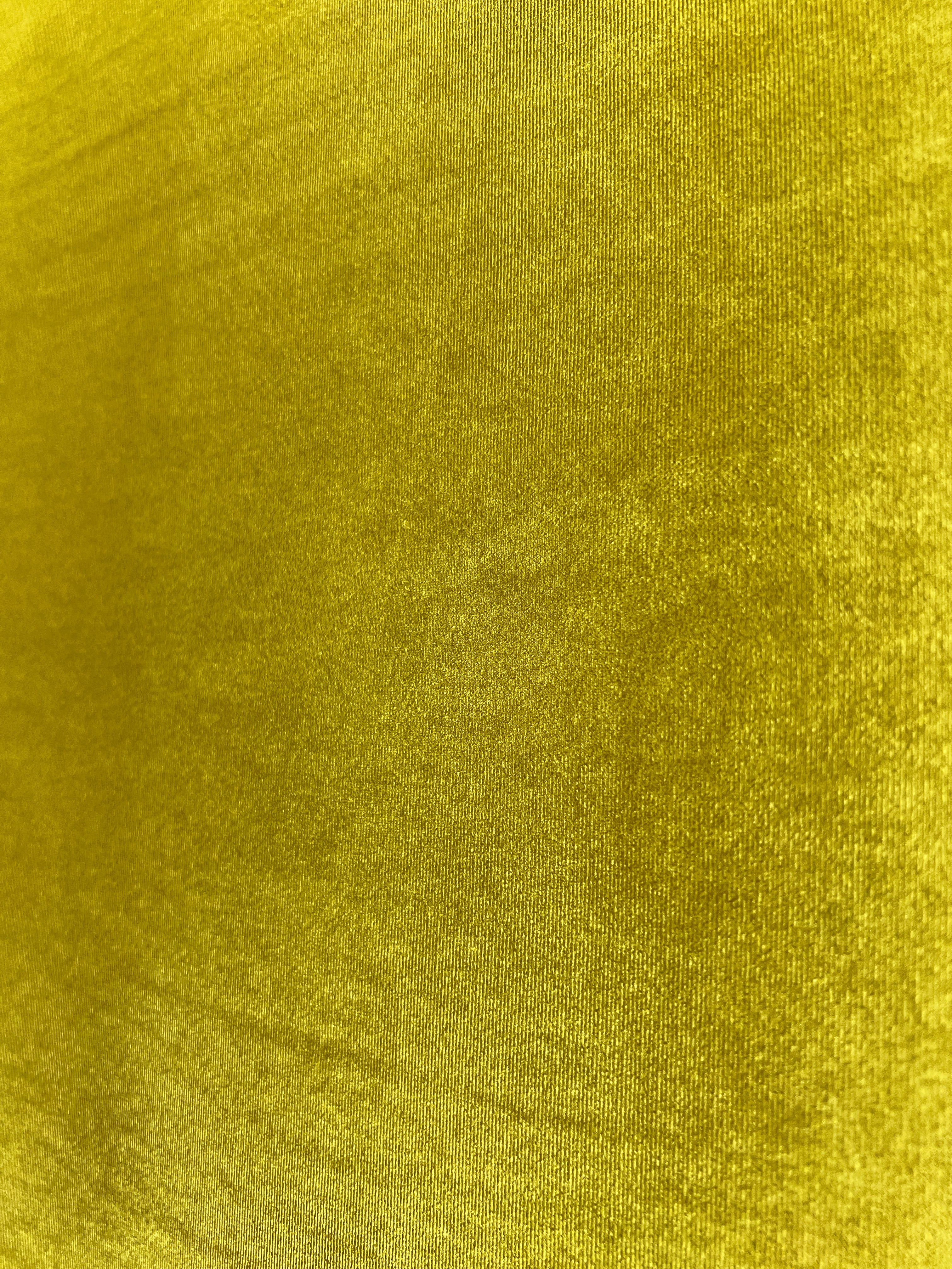 Stretch Velvet Fabric for Dresses, Loungewear & Costumes – Yellow Velour, 145cm