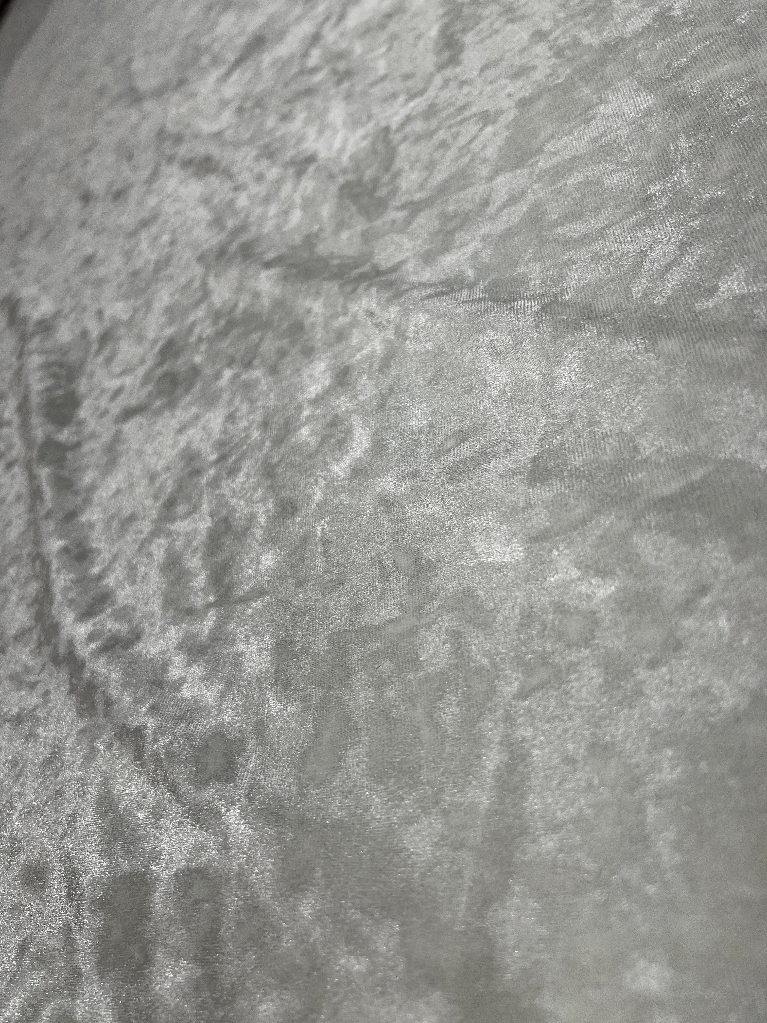 Ivory Crushed Velvet Fabric –  Loungewear & Costumes – Ivory, 155cm Wide