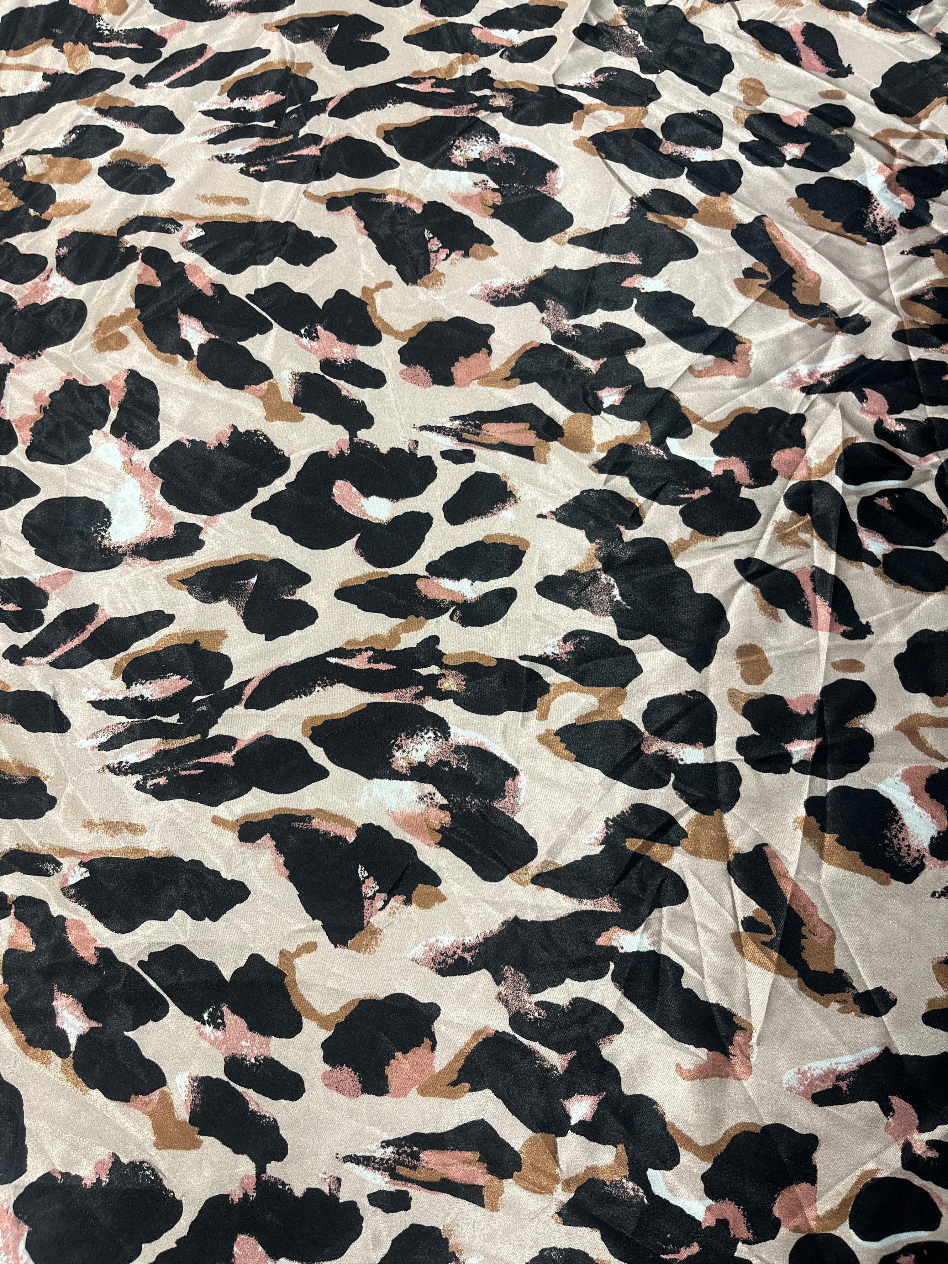 Leopard print pattern on a fabric surface