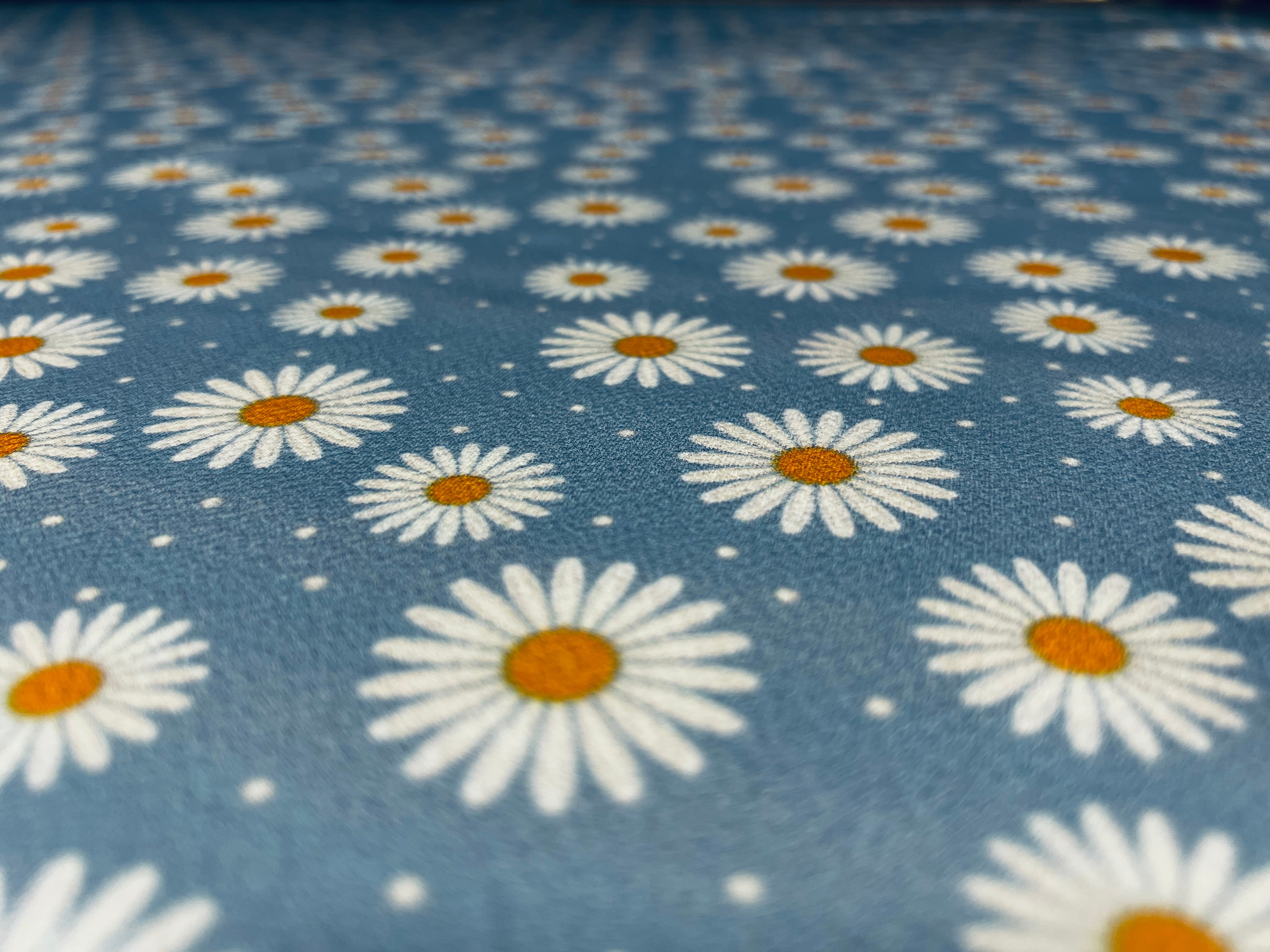Elegant floral Liverpool fabric for apparel design.