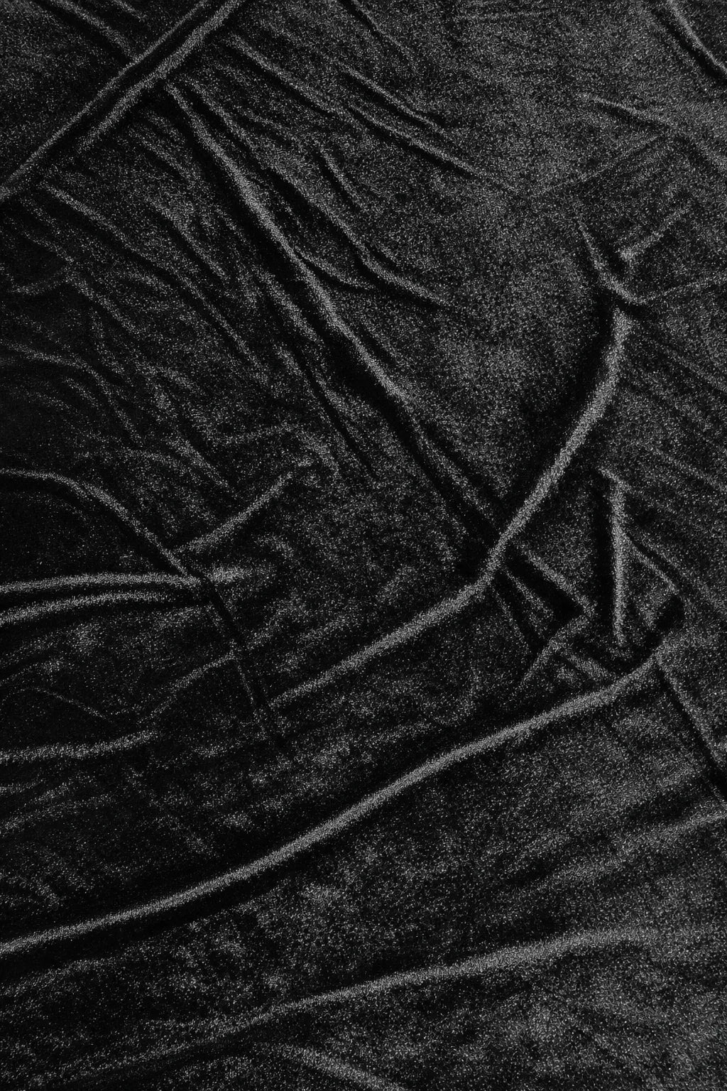 Stretch Velvet Fabric for Dresses, Loungewear & Costumes – Black, 160cm Wide
