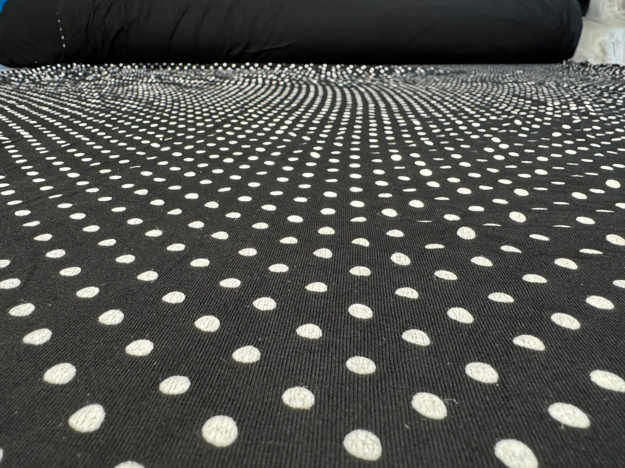 Elegant polka dot fabric for fashionable garments