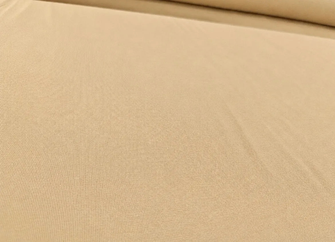 Premium Beige Viscose Fabric - Soft Lightweight Dress Material