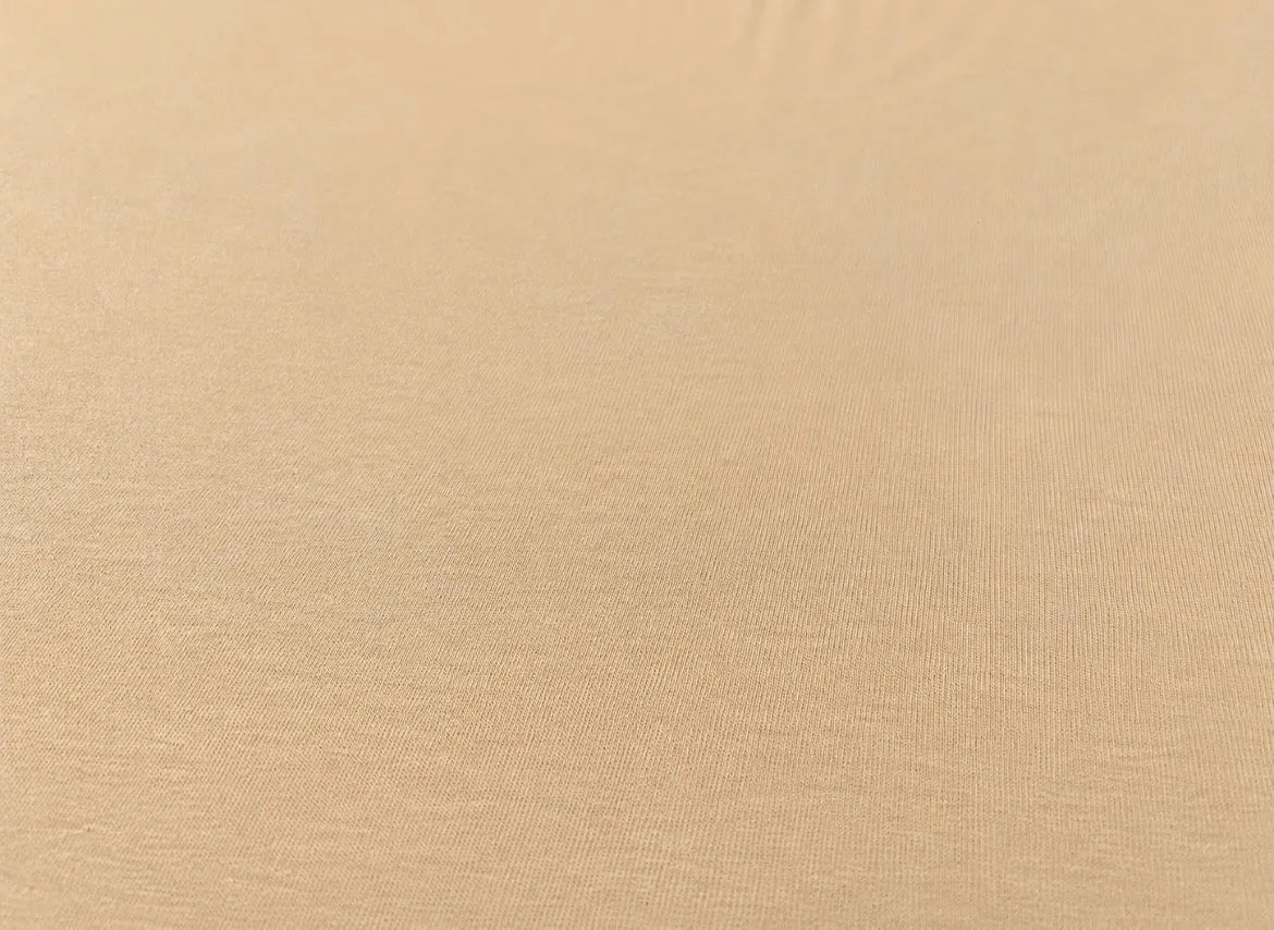 Premium Beige Viscose Fabric - Soft Lightweight Dress Material