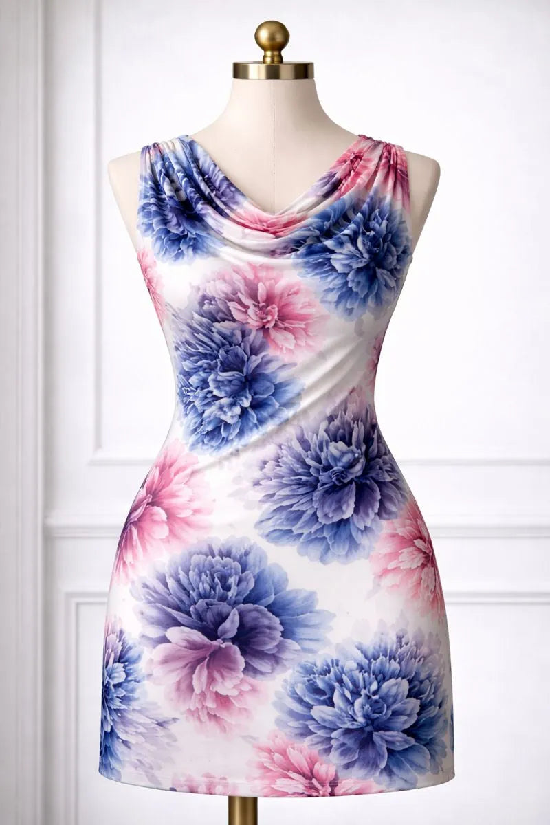 Soft Bloom Elegance Scuba Knit in a creative design