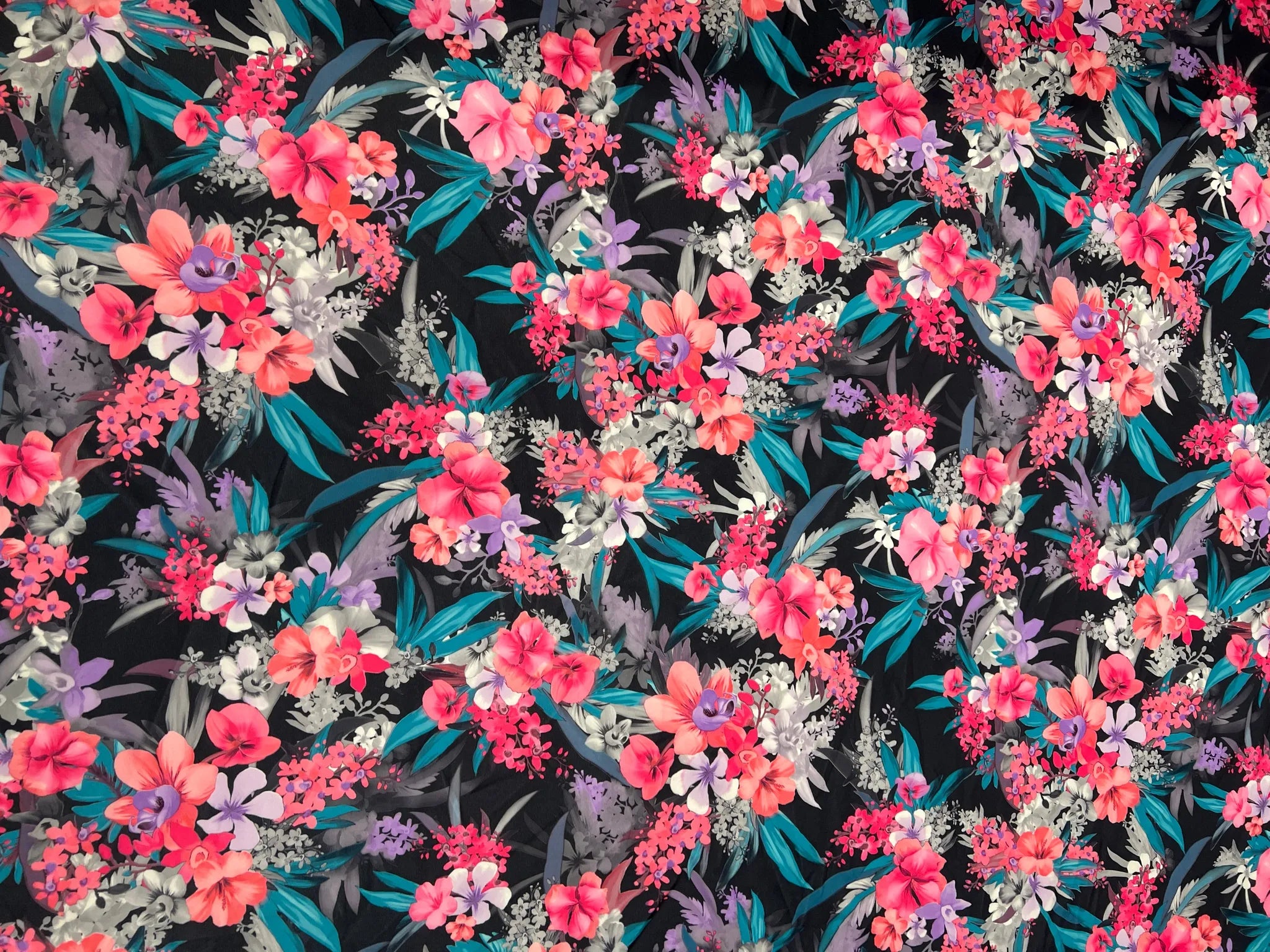 Scuba knit fabric draped elegantly showcasing its texture