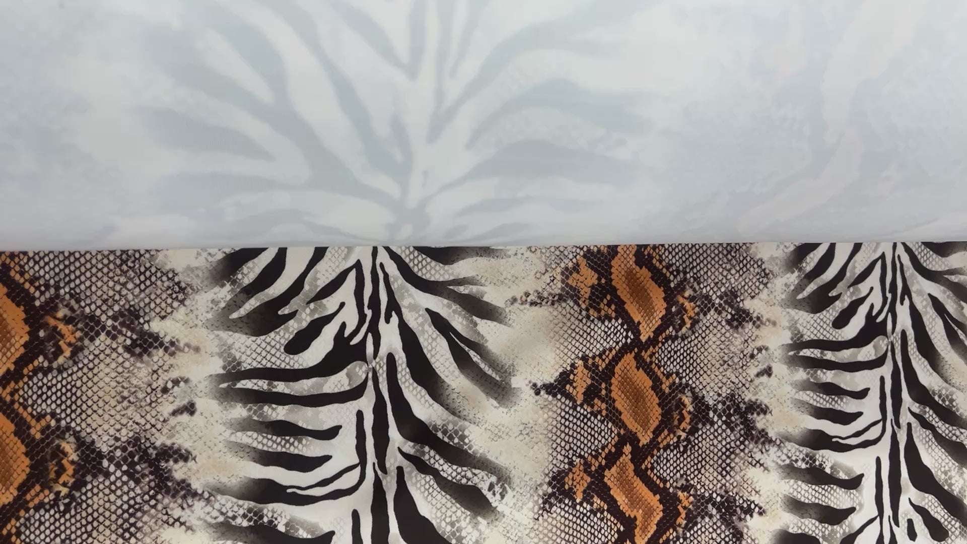 Zebra & Snakeskin Animal Print Scuba Crepe Fabric