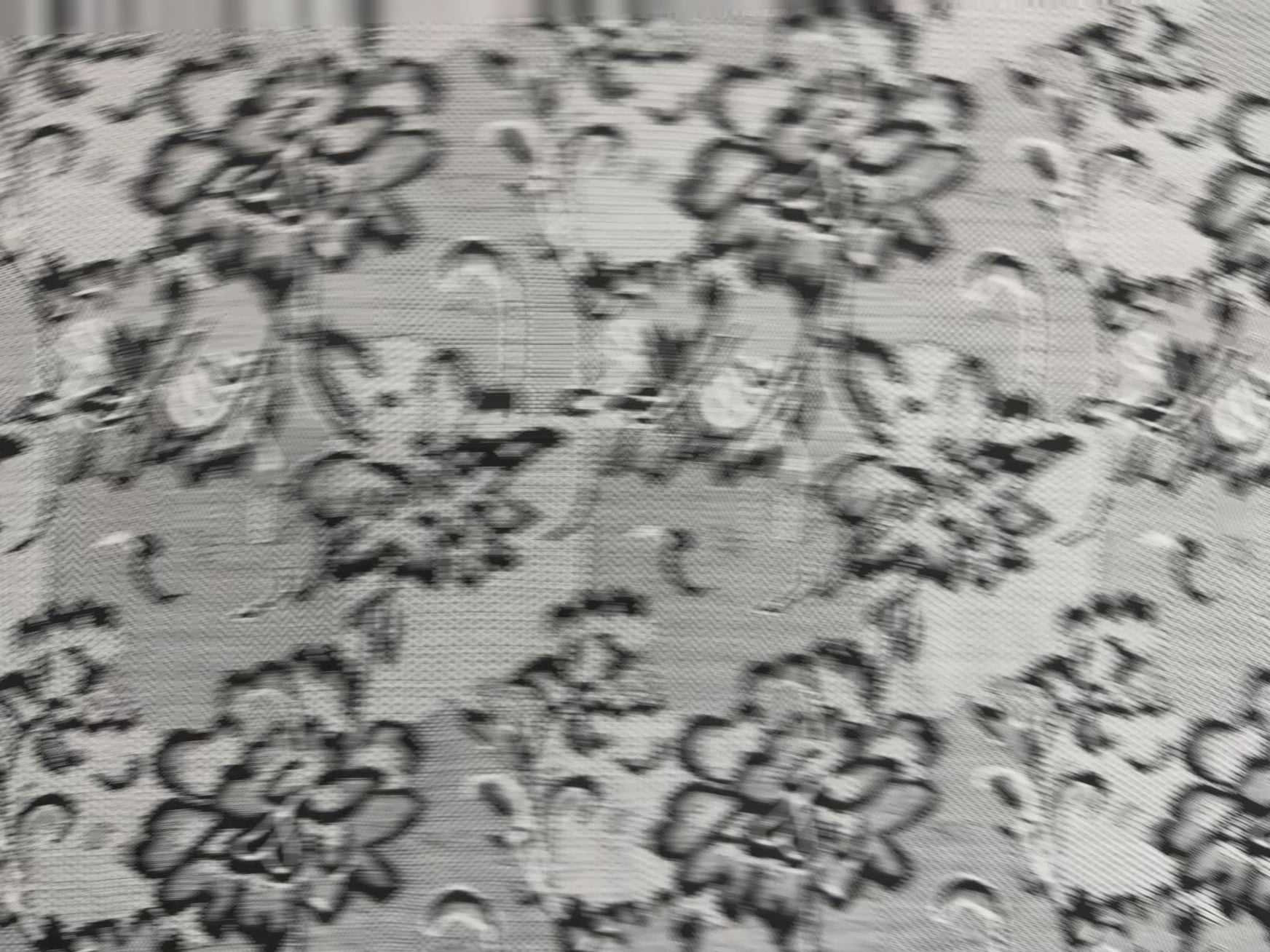 Black & White Textured Lace Print Jersey Dressmaking Fabric UK 153cm