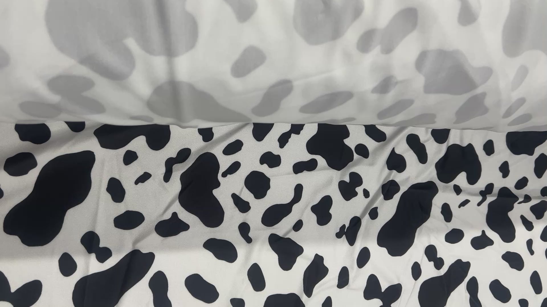 Black & White Cow Print Disco Fabric