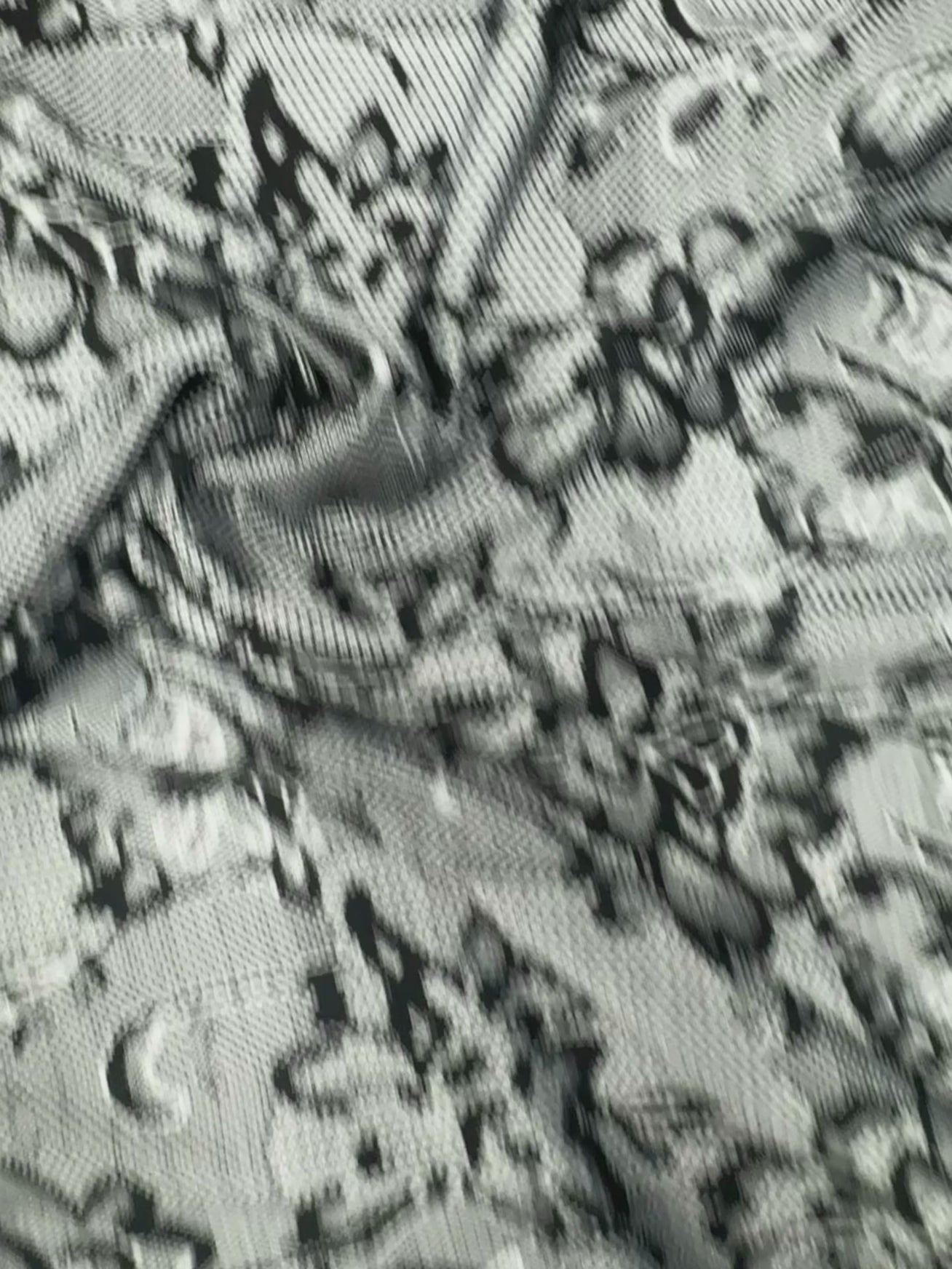 Black & White Textured Lace Print Jersey Dressmaking Fabric UK 153cm