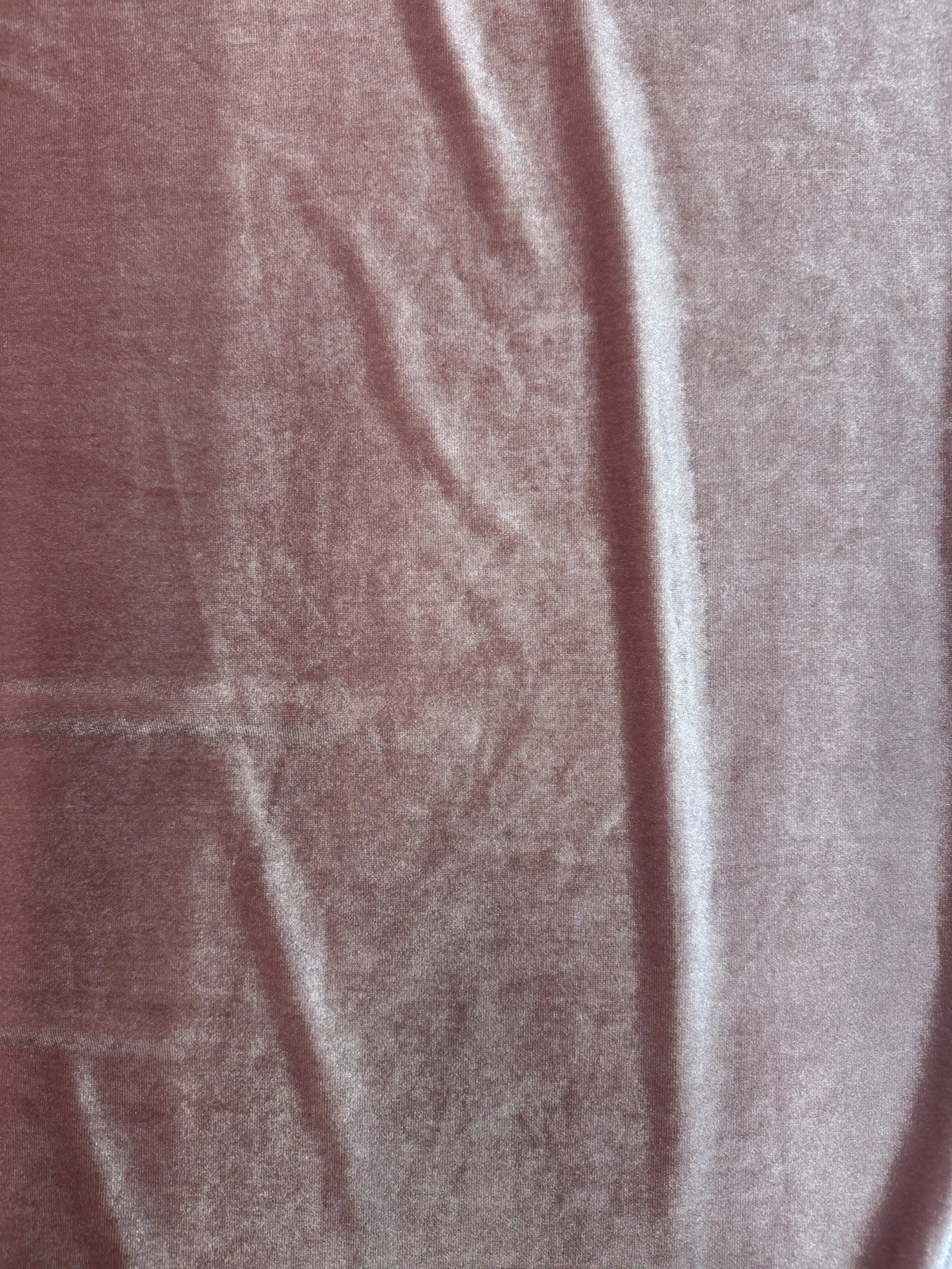 Blush Pink Stretch Velvet Velour Fabric, 145cm Wide, Apparel & Craft