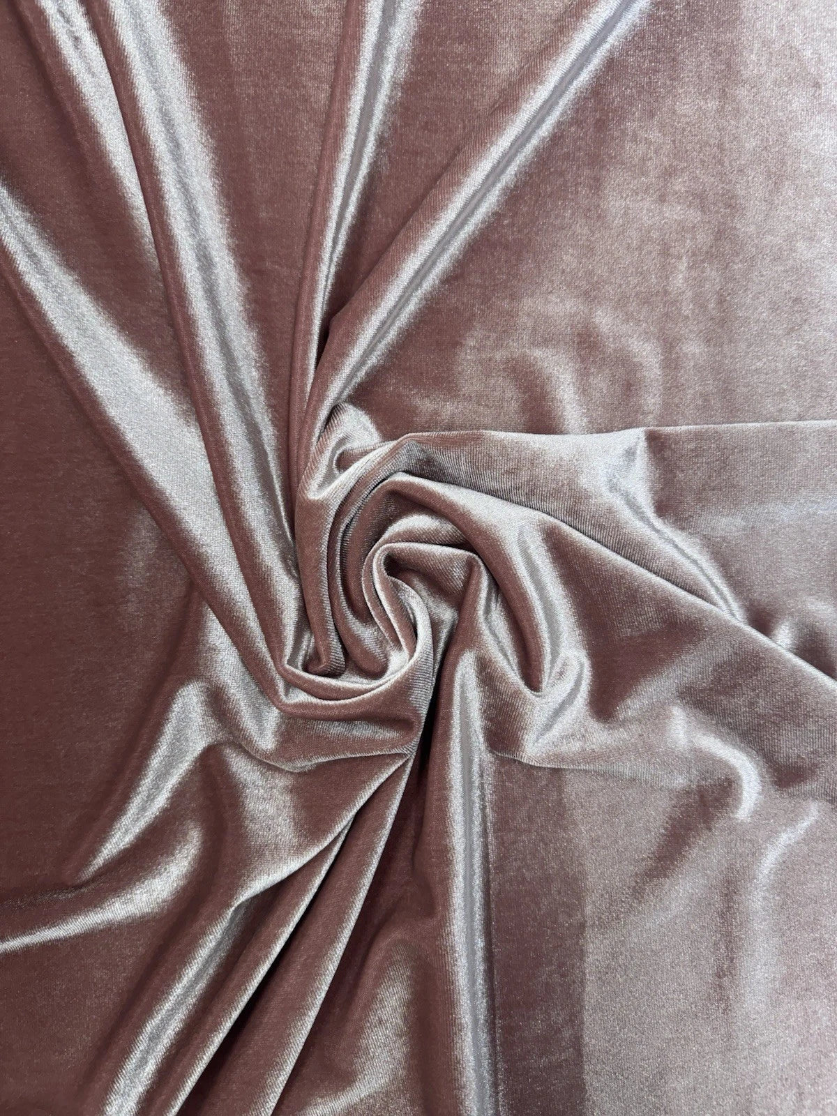 Blush Pink Stretch Velvet Velour Fabric, 145cm Wide, Apparel & Craft